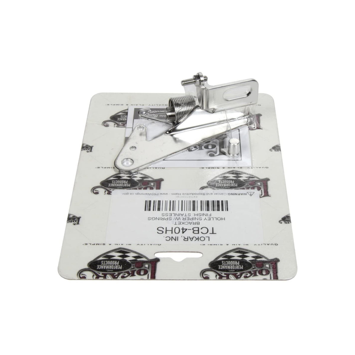 Lokar Performance Products Tcb-40Hs Stainless Steel Bracket And Springs For Holley Sniper Efi