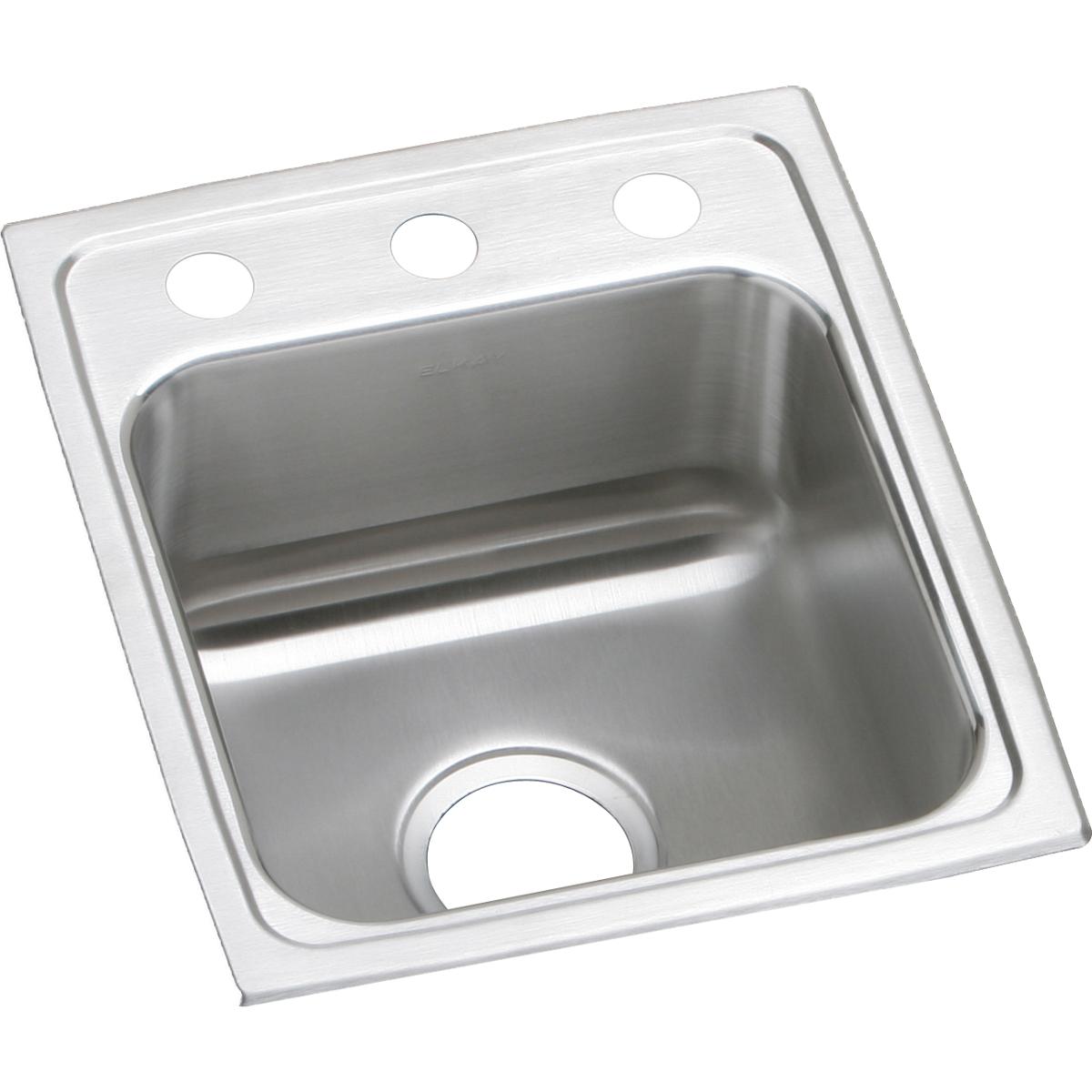 Elkay Lustertone Classic Stainless Steel 15 X 17-1/2 X 6-1/2, Single Bowl Drop-In Ada Sink