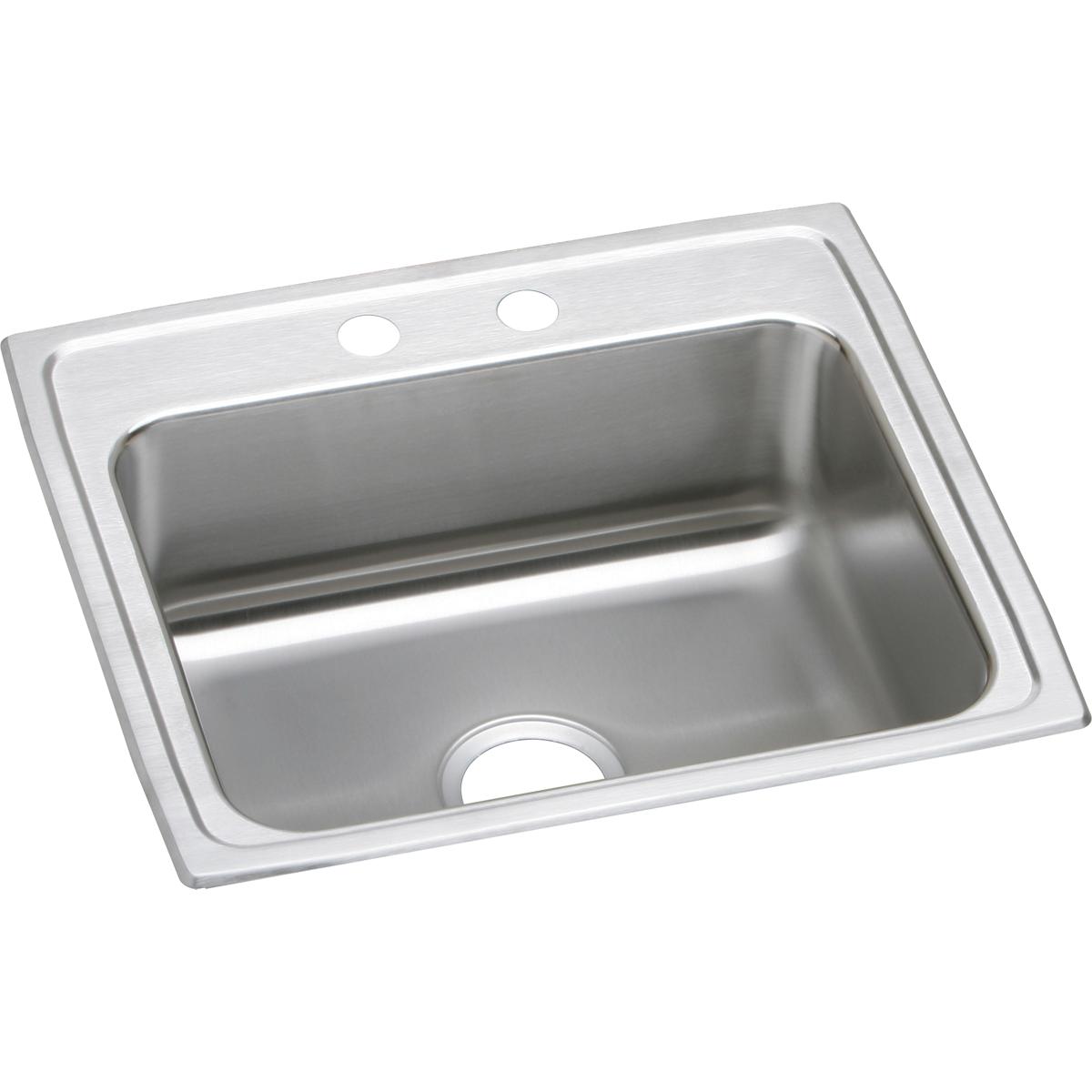 Elkay Lustertone Classic Stainless Steel 22 X 19-1/2 X 6-1/2, Single Bowl Drop-In Ada Sink