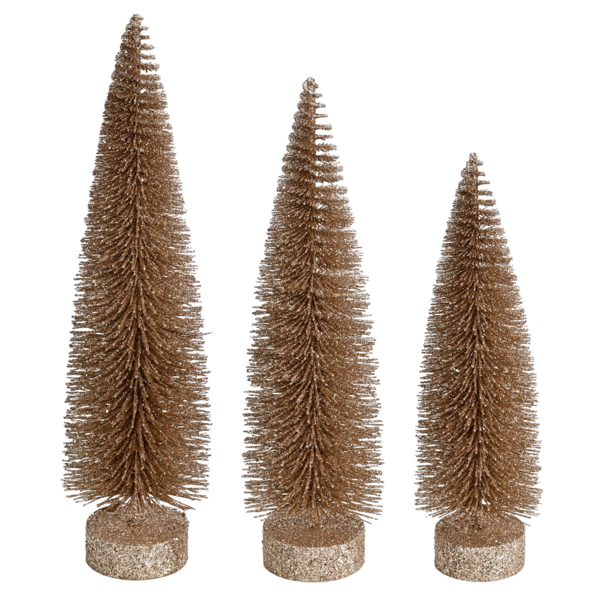 12”-14”-16” Champagne Glitt Ov Tree 3Set