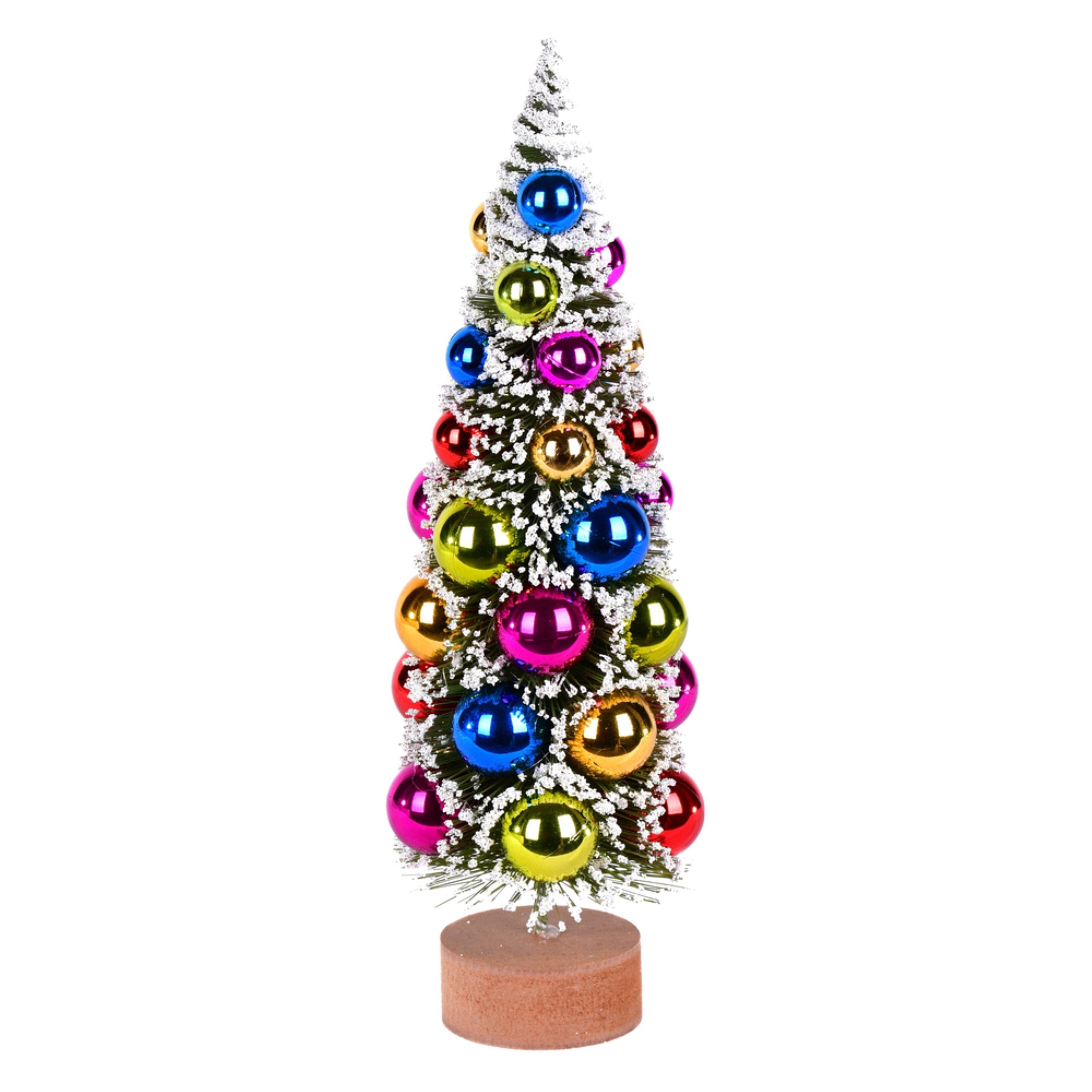 12” Frosted Green Tree Multi Balls
