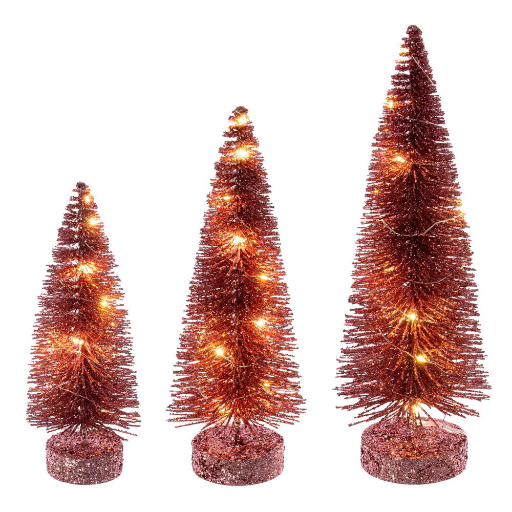 8”-10”-12” Rose Gold Brush Clear Lights