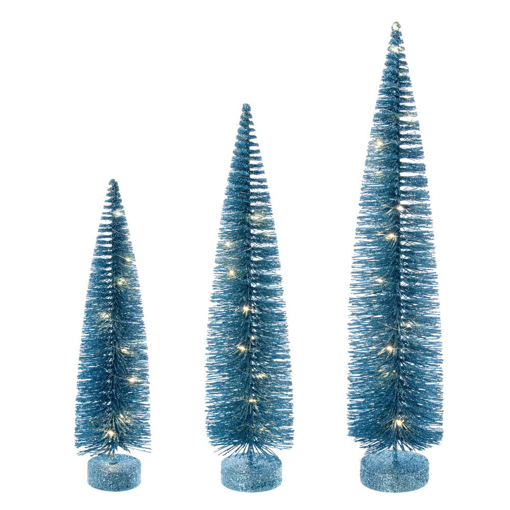 16”-20”-24” Baby Blue Brush Clear Lights
