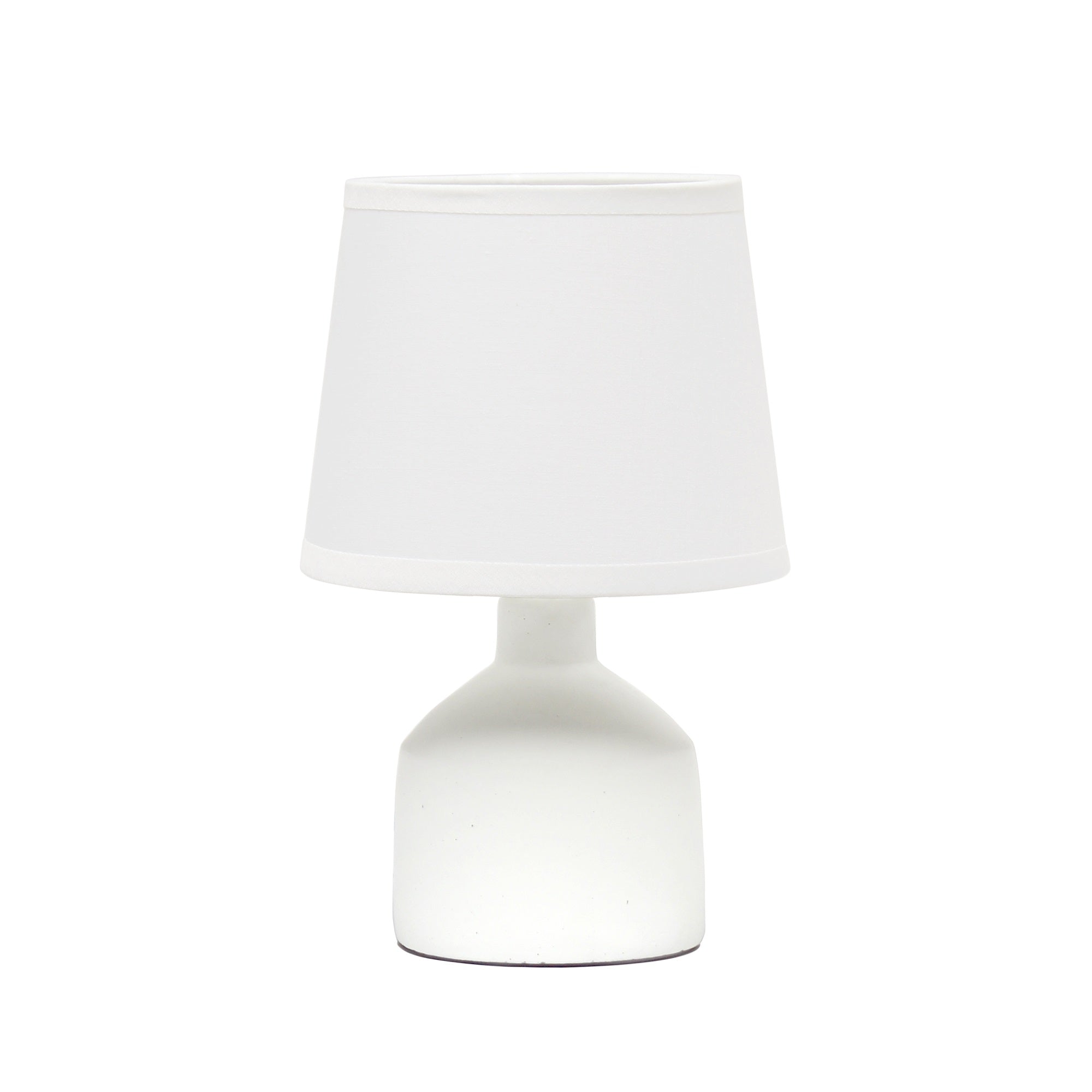 Simple Designs Mini Bocksbeutalconcretetable Lamp, Off White