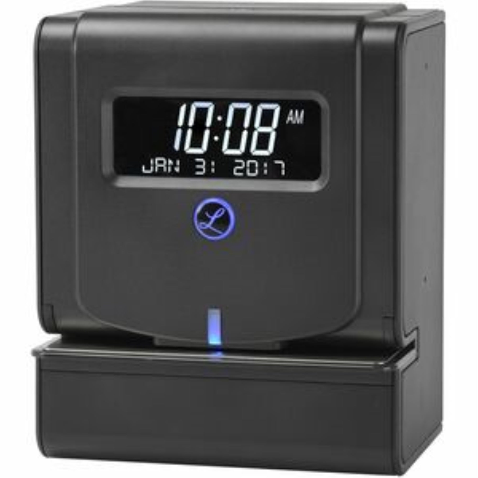Lathem Heavy Duty Maintenance-Free Thermal Print Time Clock (2100HD), Black, 9.8″ x 6″ x 8″