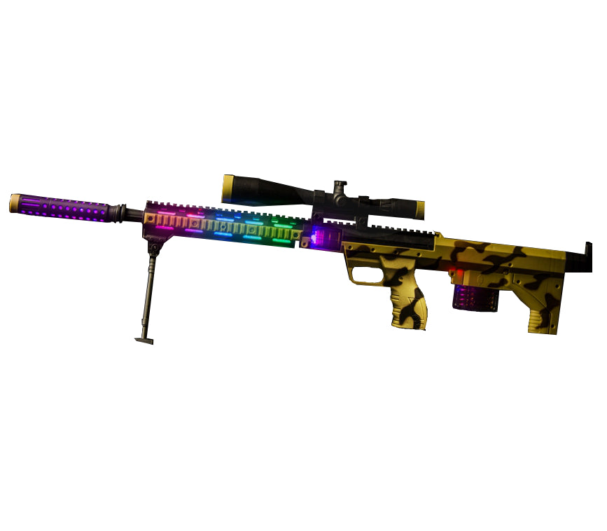Light Up Multicolor Desert Camo Rifle
