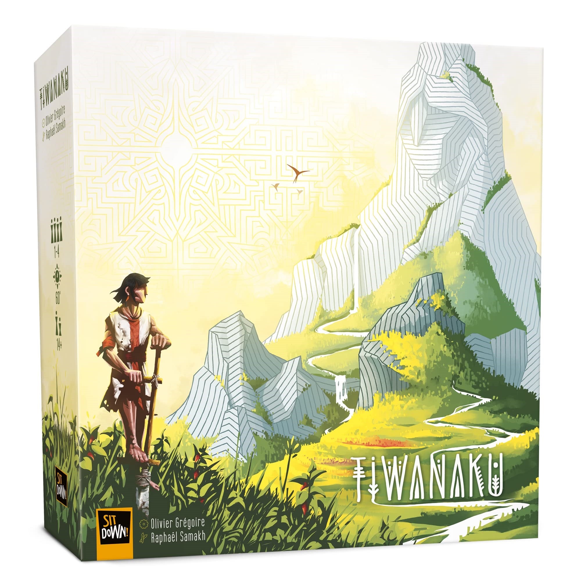 Sit Down! Tiwanaku - Sit Down! Strategy Board Game, Deduction Exploration Optimization, Pachamama Mother Earth Wheel, Play Solo Mode Or With Up To 4 Players, 30 - 60 Minute Play Time, For Ages 14+
