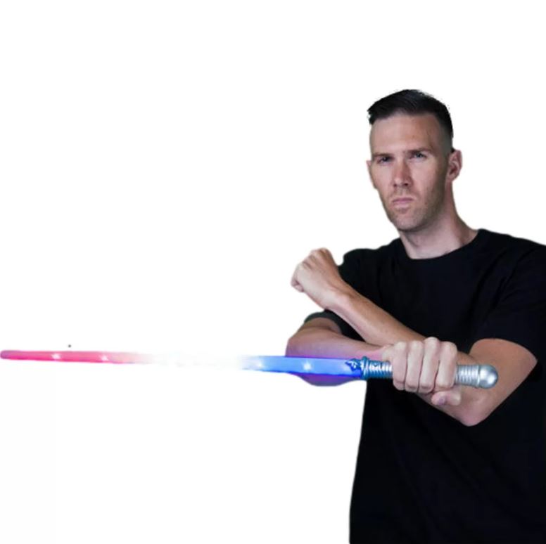 Light Up Patriotic Light Saber  RWB