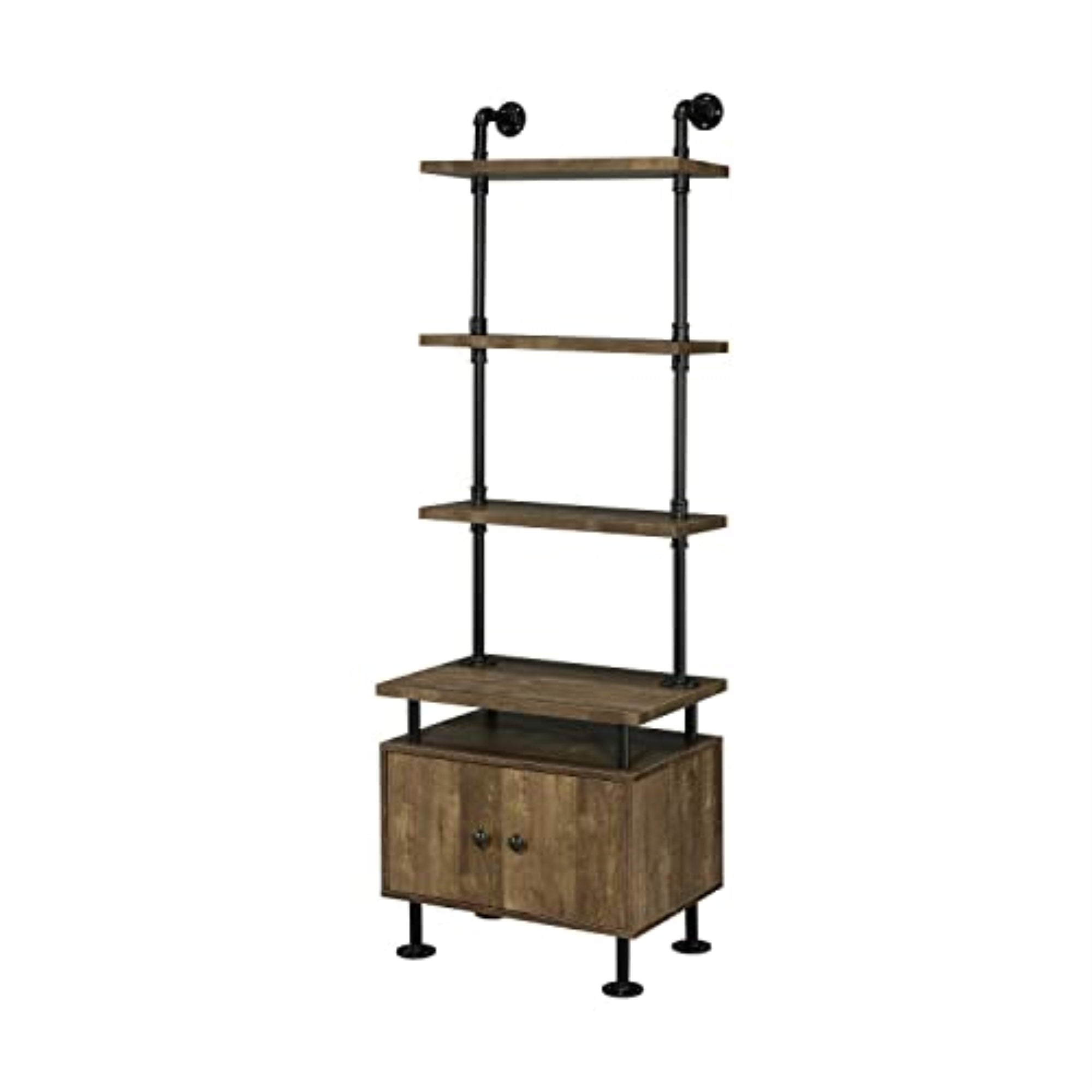 Lv00141 - Side Pier, Rustic Oak  & Black Finish - Ensata Ii