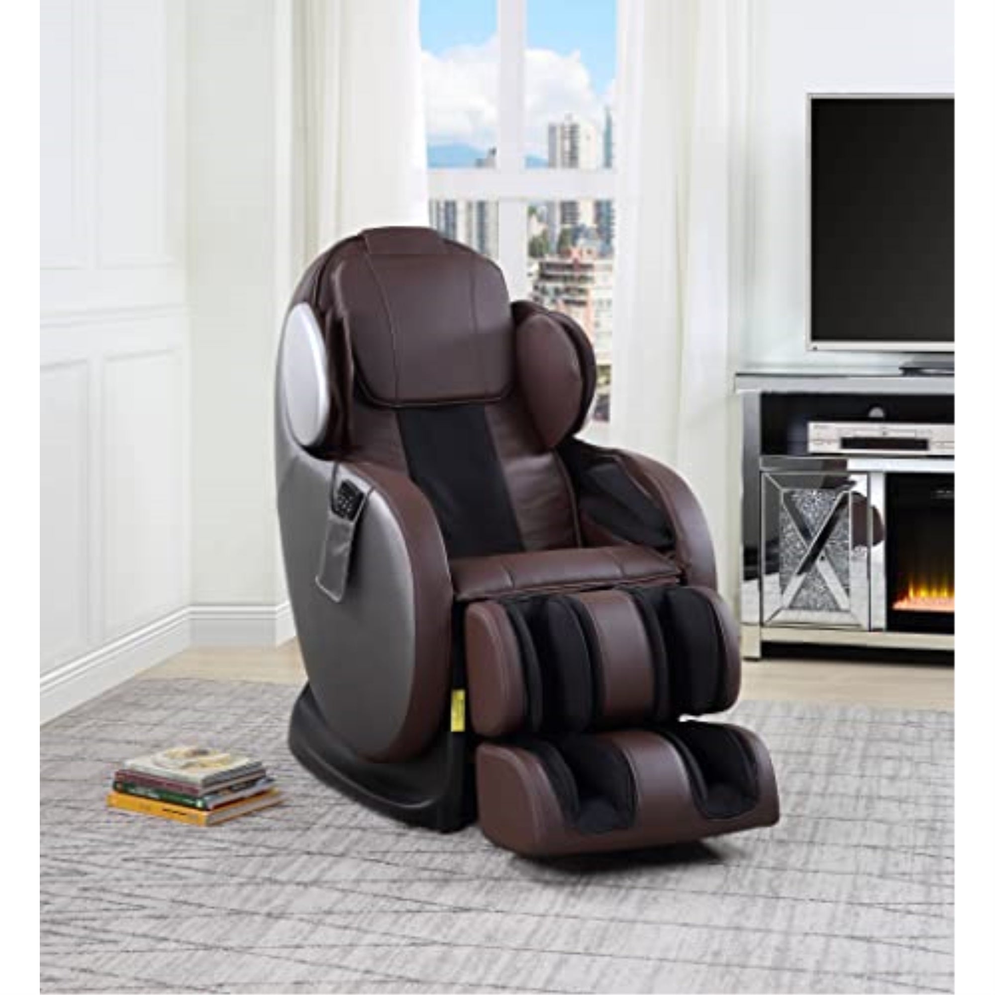 Lv00569 - Massage Chair, Chocolate Pu - Pacari