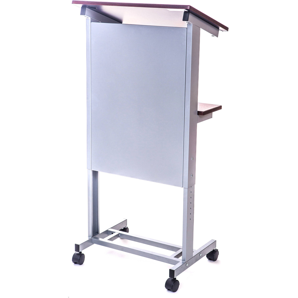 Luxor Lx-Adj-Dw Adjustable Height Lectern Podium Mobile Presentation S ...