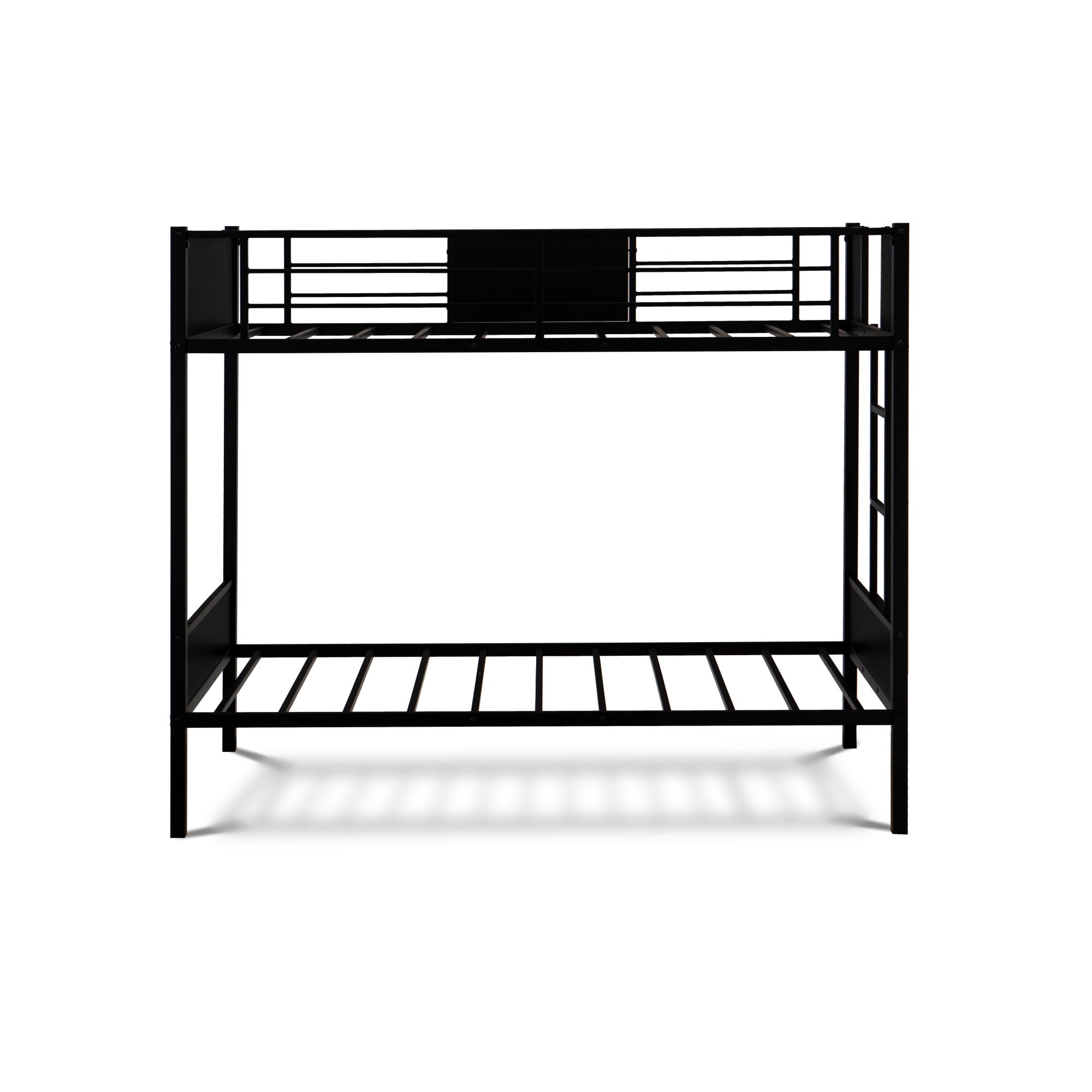 Lyt0Blk Lynfield  Twin Bunk Bed In Powder Coating Black Color