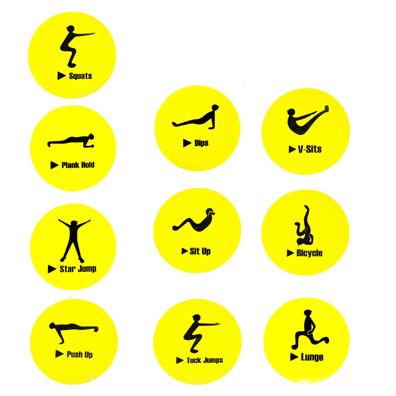 Exercise Markers: 10″ Diameter (Set of 10)