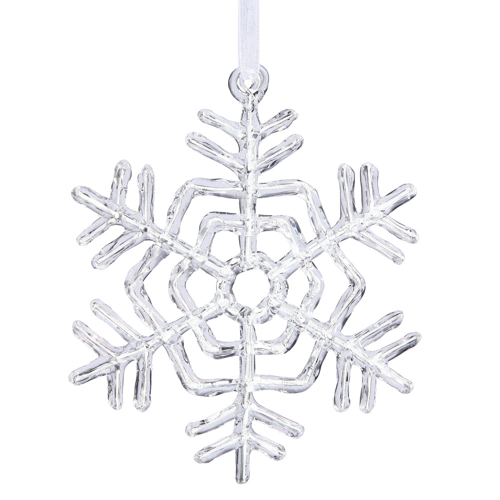 Vickerman 5″ Clear Acrylic Snowflake - M110205
