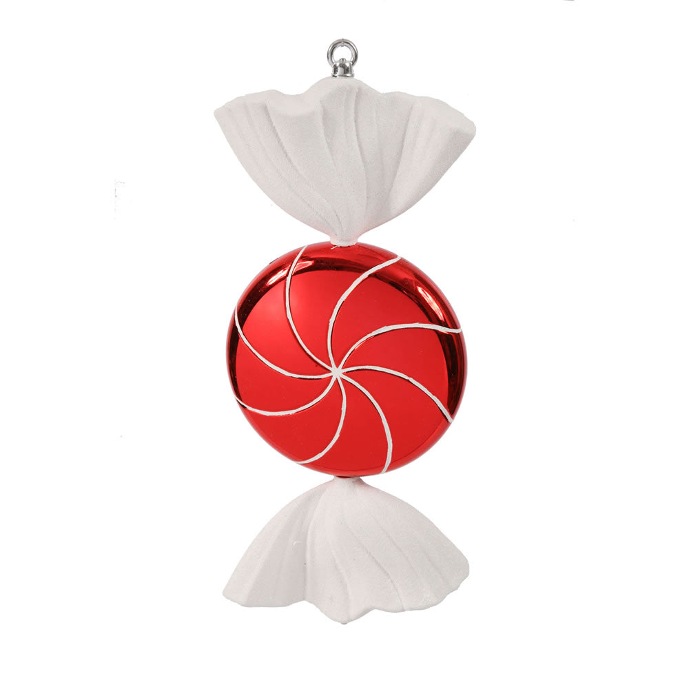 Vickerman 18.5″ Red White Swirl Candy - M110703