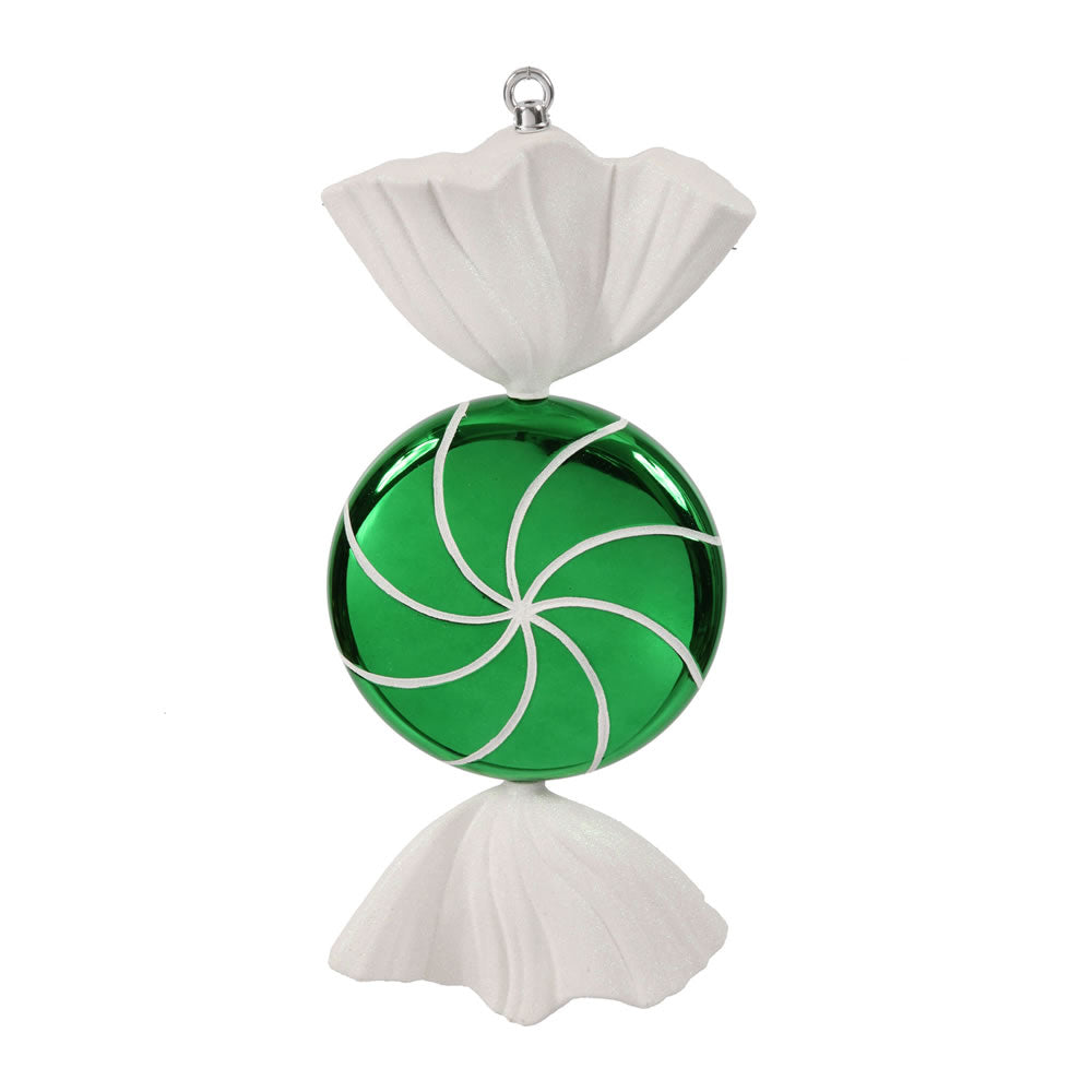 Vickerman 18.5″ Green White Swirl Candy - M110704