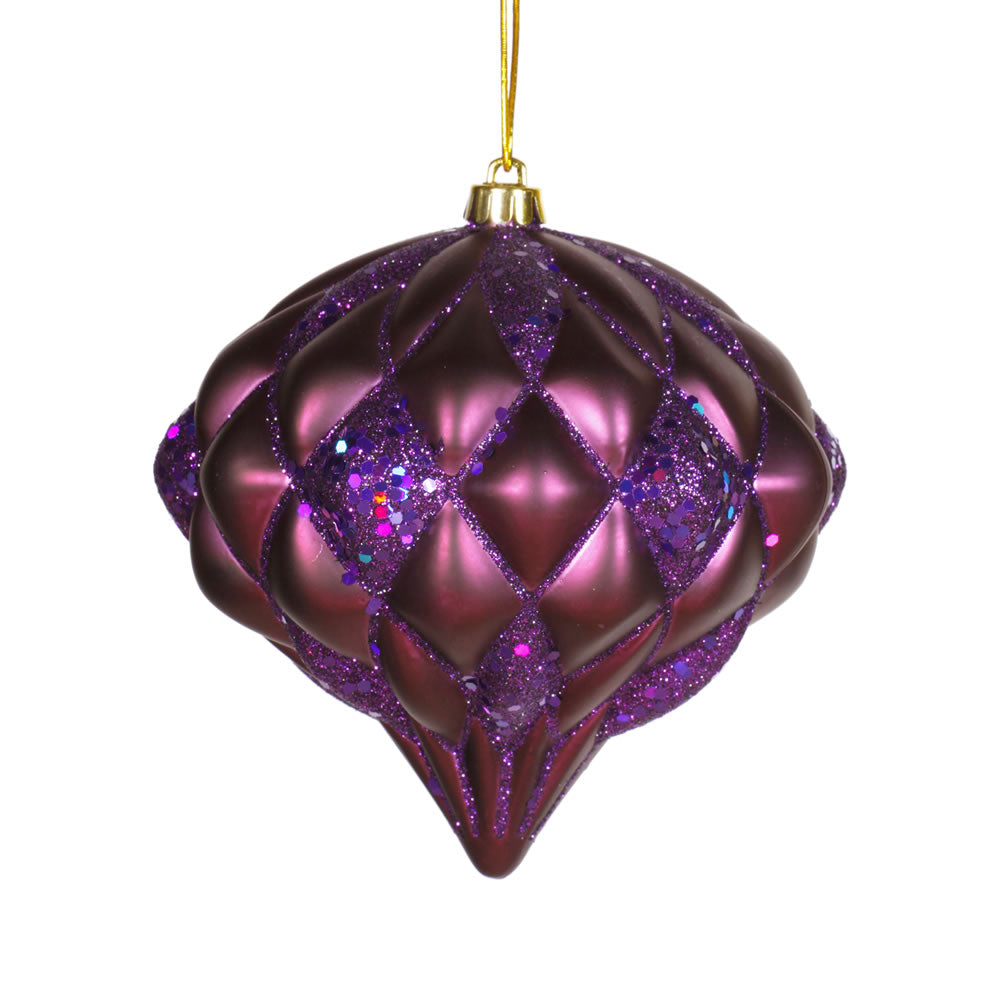 Vickerman 5.7″ Plum Matte-Glitter Diamond - M112226
