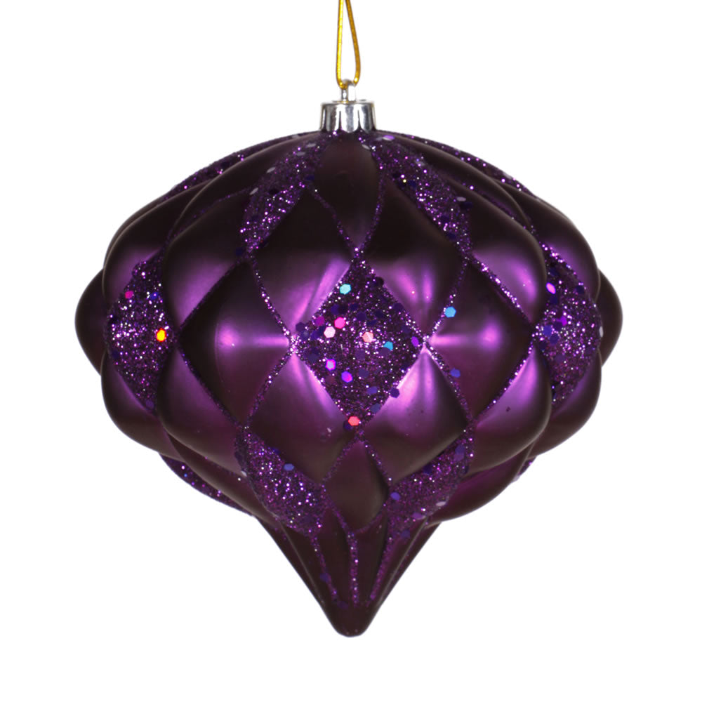 Vickerman 5.7” Purple Matte-Glitter Diamond - M112266