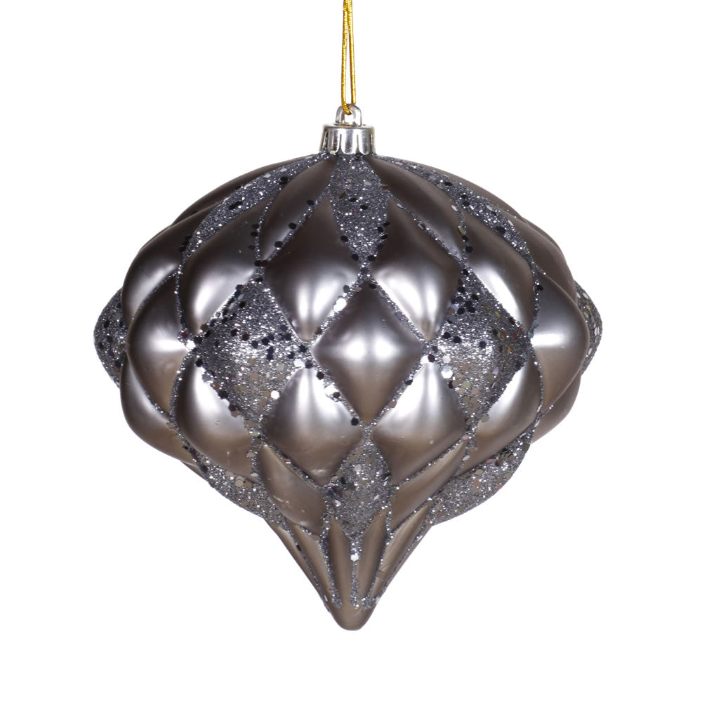 Vickerman 5.7” Pewter Matte-Glitter Diamond - M112287