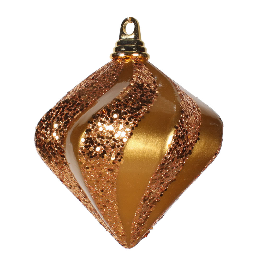 Vickerman 6'' Antiq Gold Candy Glitt Swirl Diamond - M133230