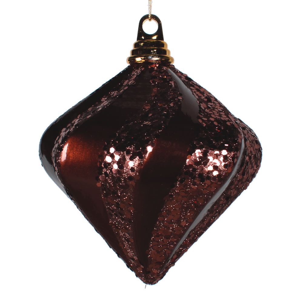 Vickerman 6'' Chocolate Candy Glit Swirl Diamond - M1332CH
