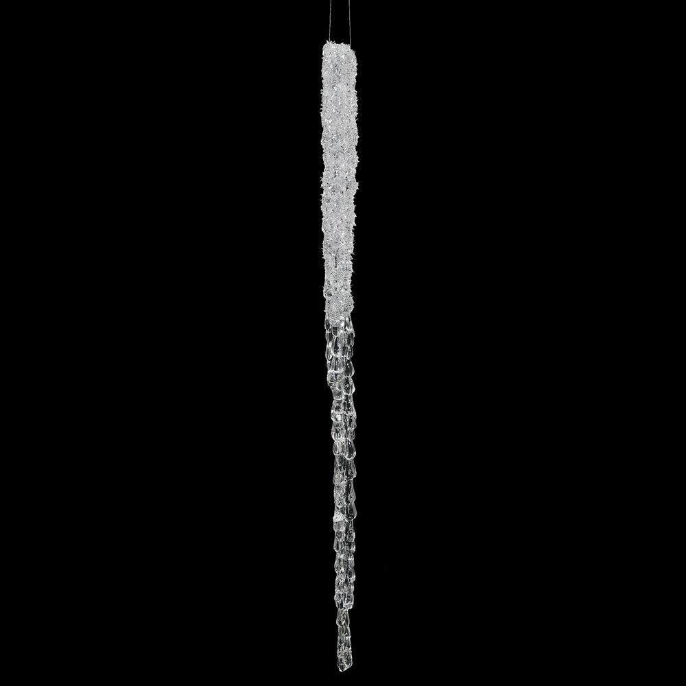 Vickerman 22'' Clear Glitter Icicle 2/Bag - M135922