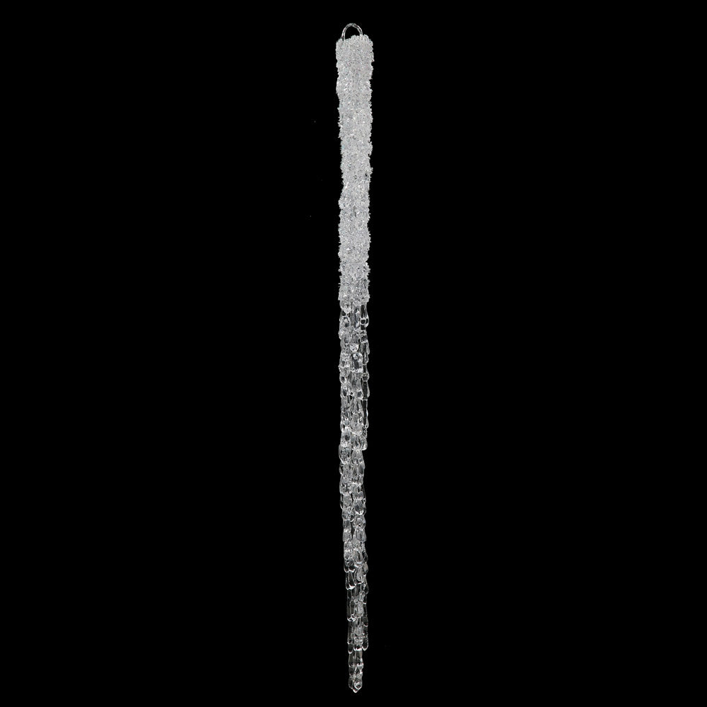 Vickerman 30'' Clear Glitter Icicle 2/Bag - M135930