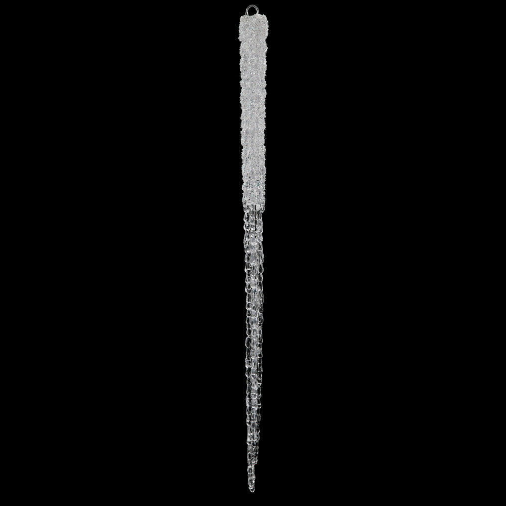 Vickerman 36'' Clear Glitter Icicle 1/Bag - M135936