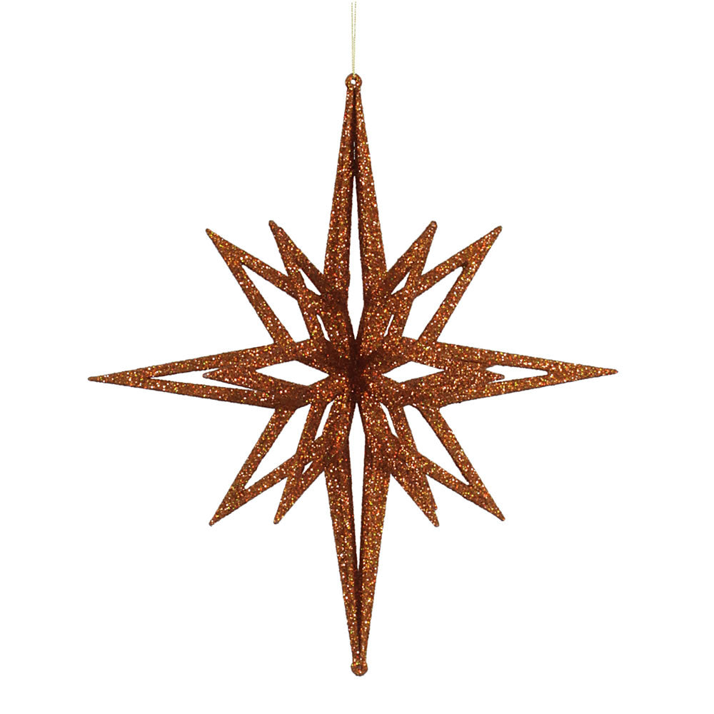 Vickerman 16″ Copper 3D Glitter Star - M148328