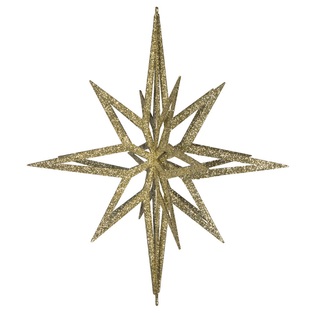 Vickerman 24” Champagne 3D Glitter Star - M148438