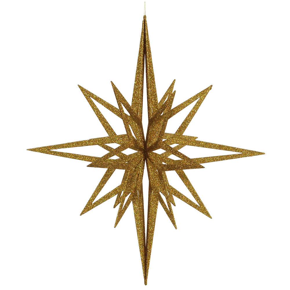Vickerman 32″ Gold 3D Glitter Star - M148508