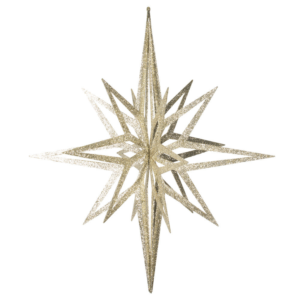Vickerman 32” Champagne 3D Glitter Star - M148538