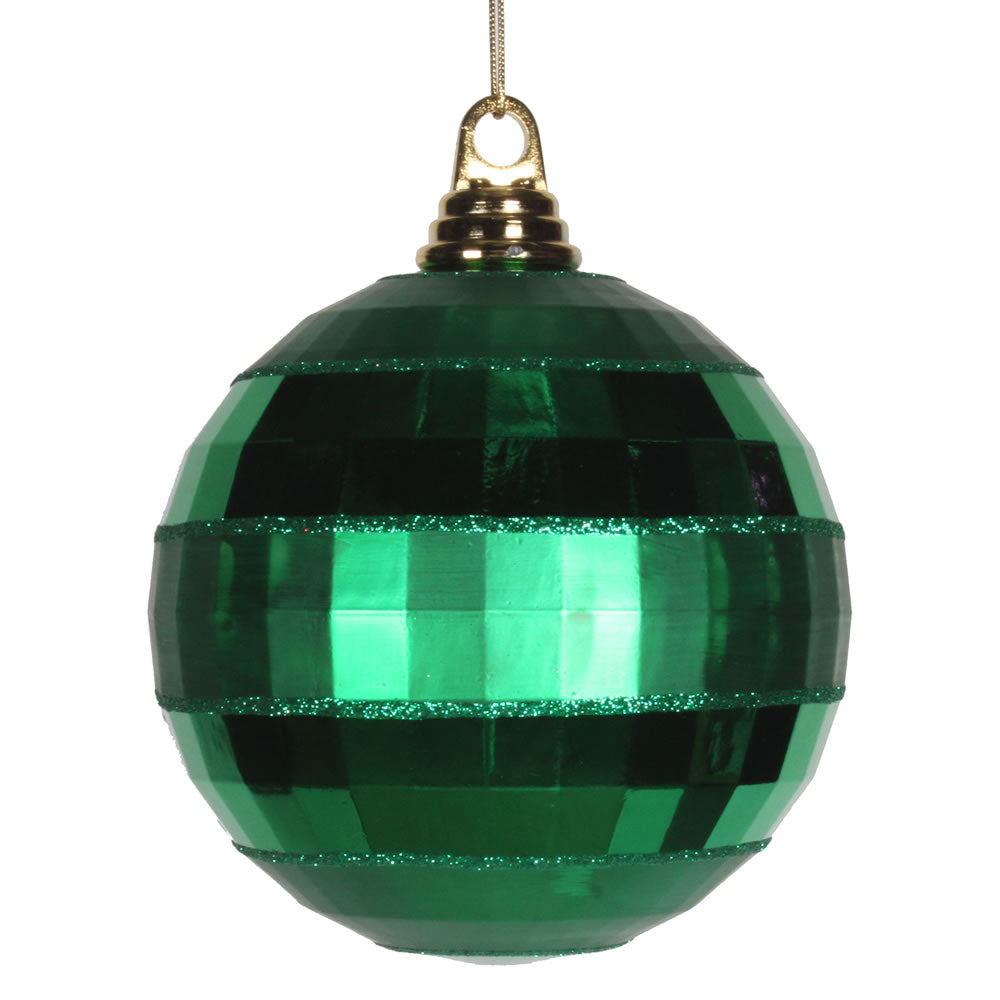 Vickerman 5.5″ Green Shiny-Matte Mirror Ball - M151604