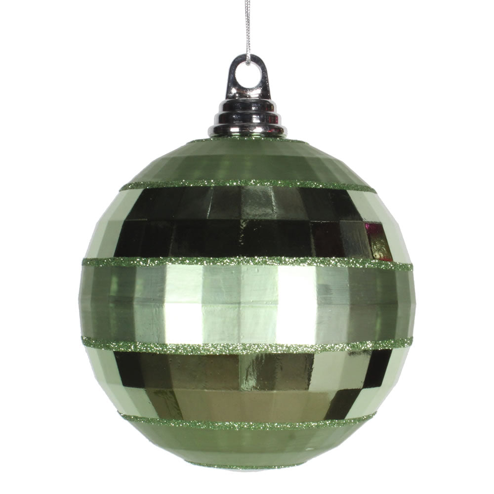 Vickerman 5.5″ Celadon Shiny-Matte Mirror Ball - M151654