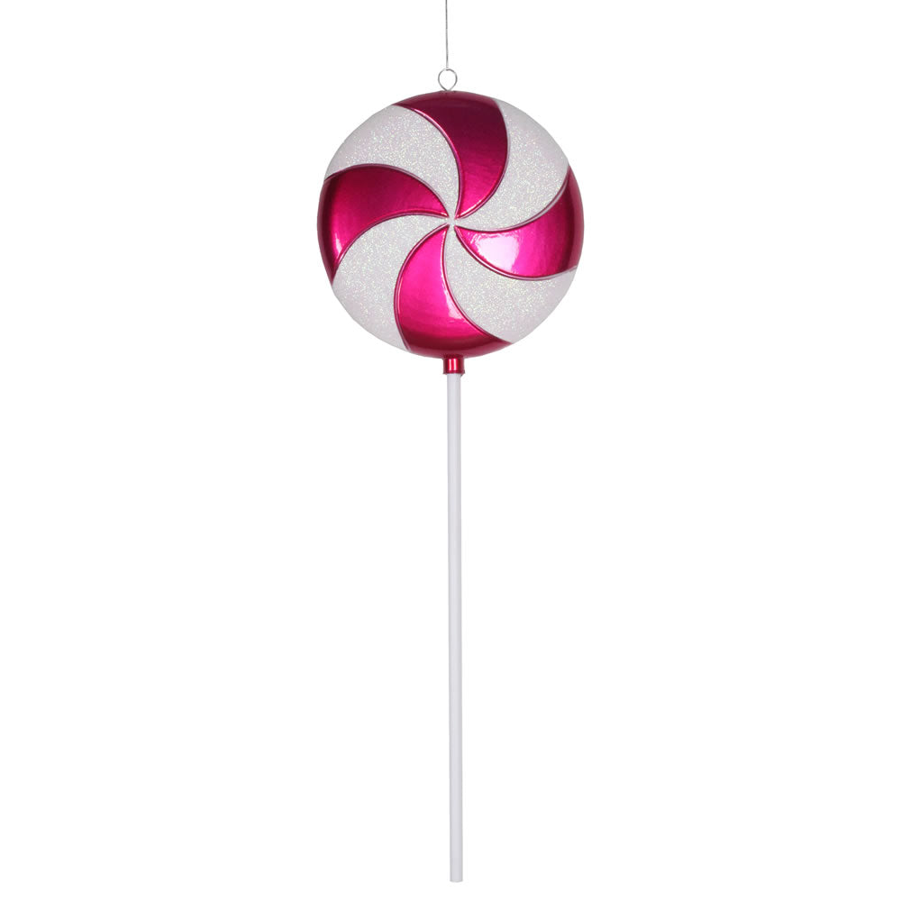 Vickerman 24″ Cerise-White Candy Lollipop - M152115