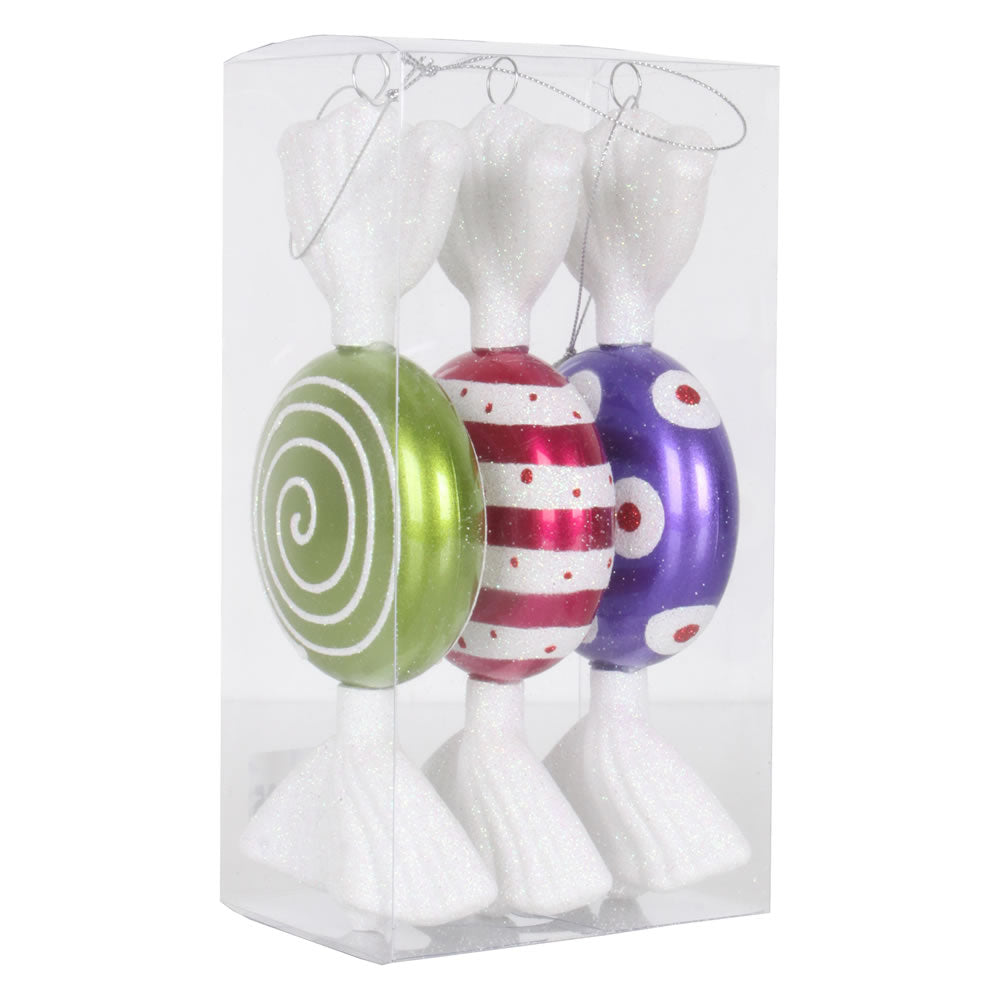 Vickerman 7″ Asst Color Candy Glitter 3/Box - M152505