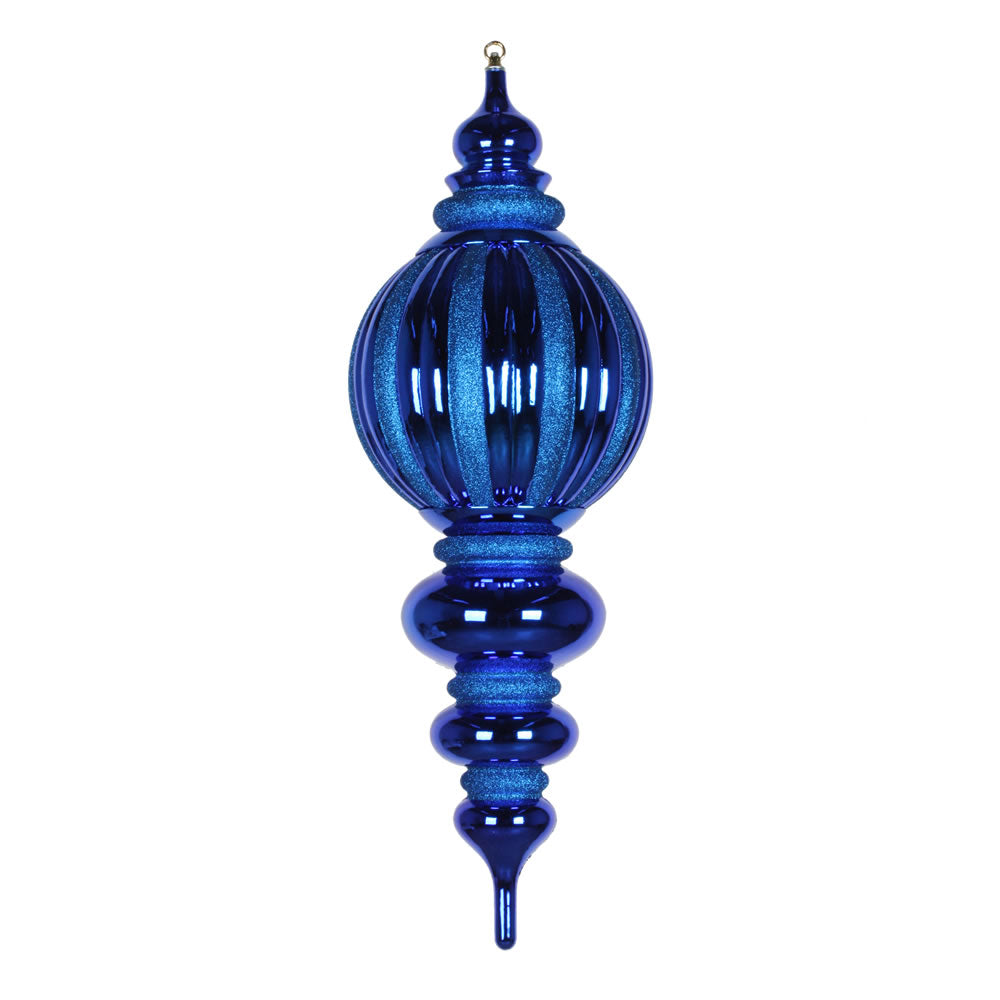 Vickerman 35″ Blue Shiny Glitter Finial - M163502