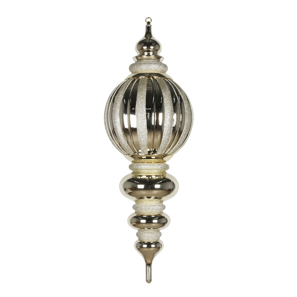 Vickerman 35″ Champagne Shiny Glitter Finial - M163538