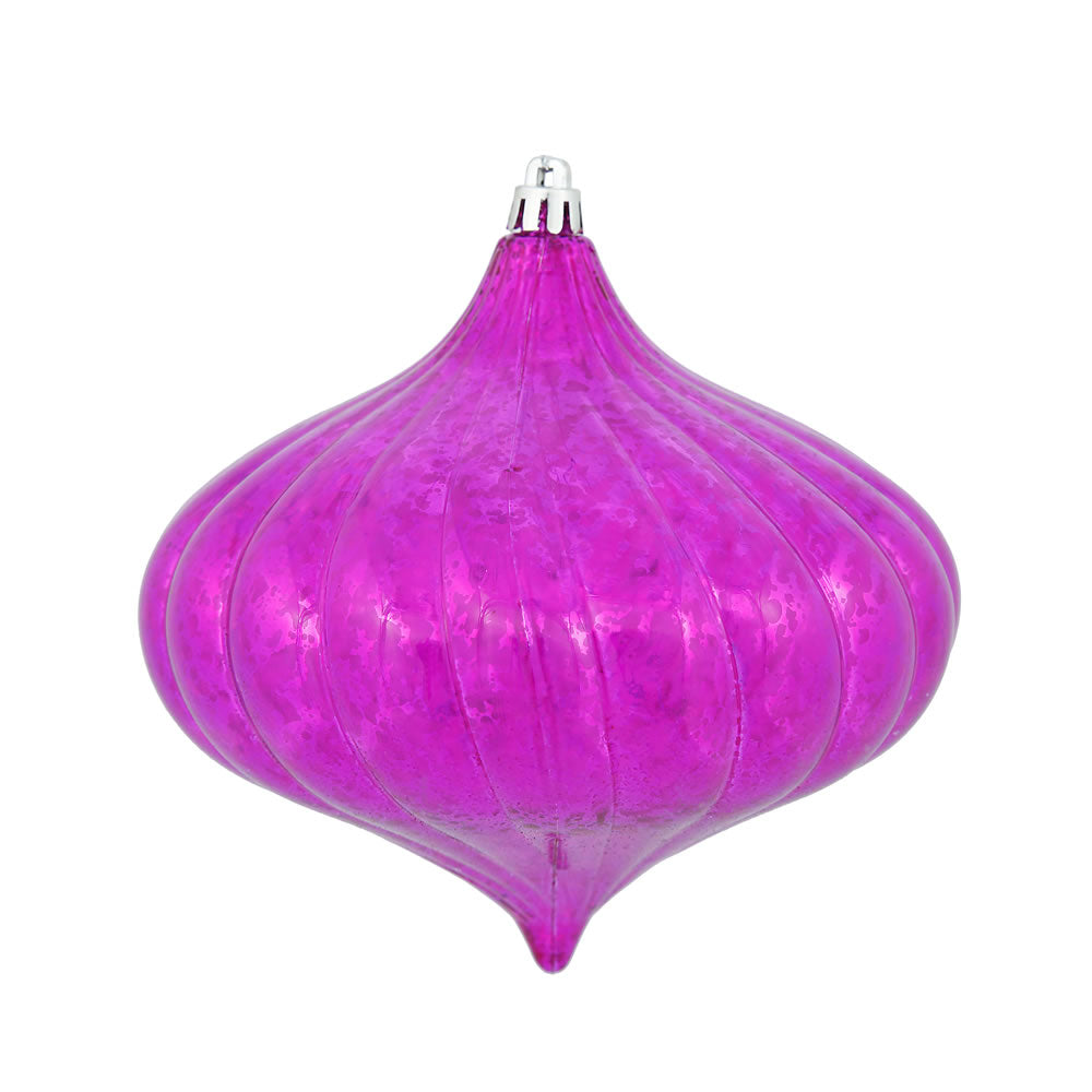 Vickerman 6” Fuchsia Shiny Mercury Onion 4/Bg - M165770