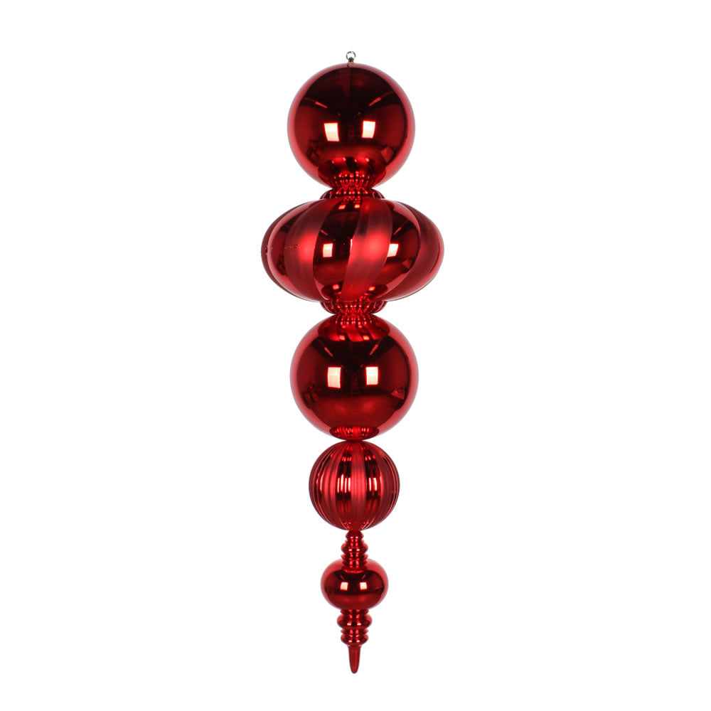 Vickerman 54″ Red Shiny Matte Finial - M165903