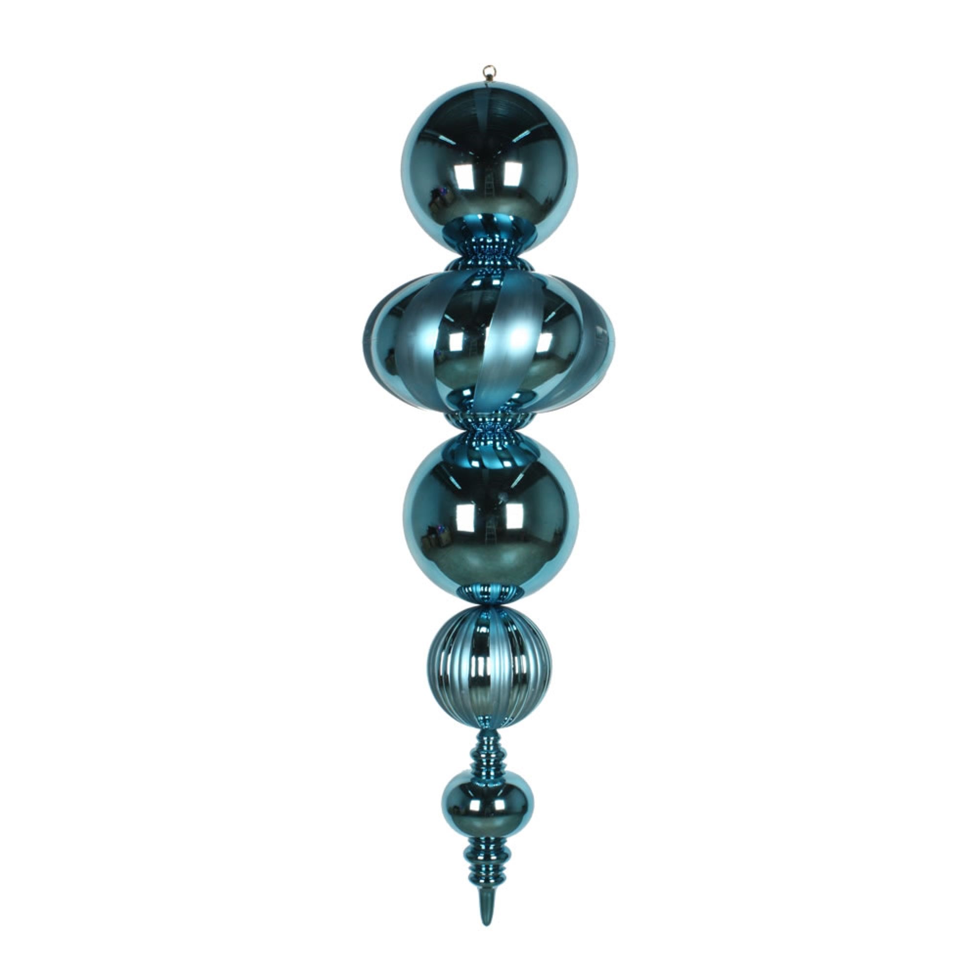 54” Sea Blue Shiny Matte Finial