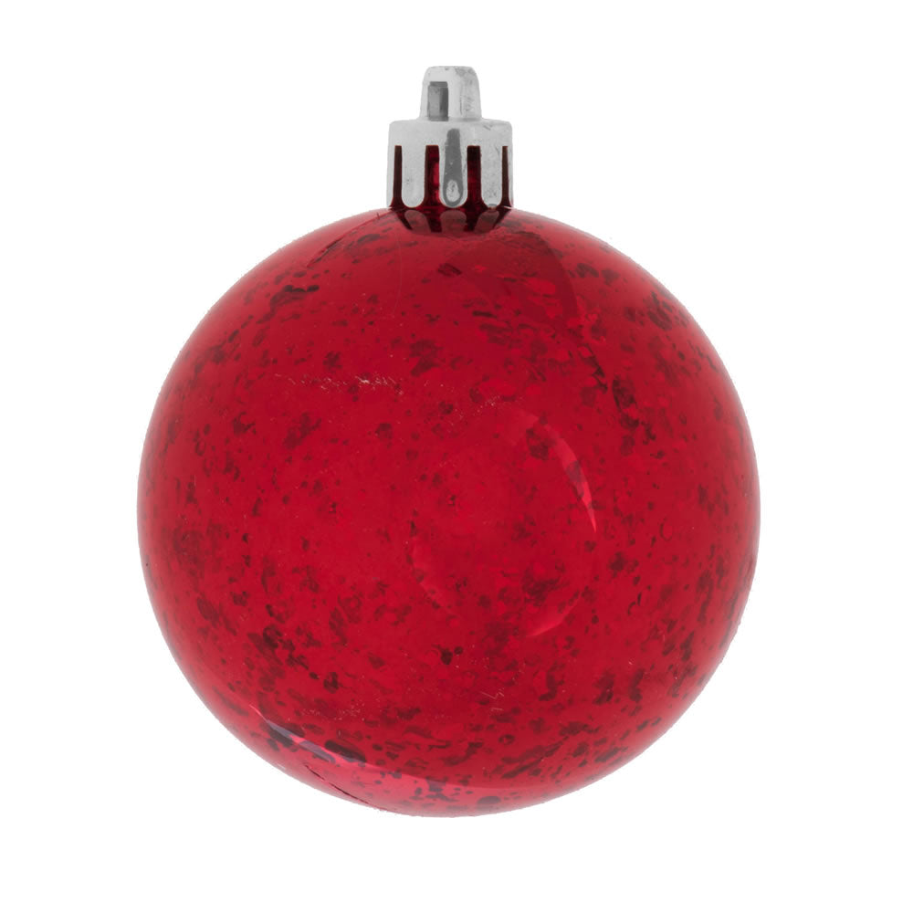Vickerman 4″  Red Shiny Mercury Ball 6/bag - M166303