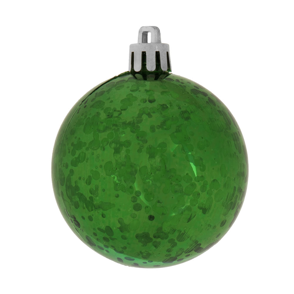 Vickerman 4”  Emerald Shiny Mercury Ball 6/bag - M166324