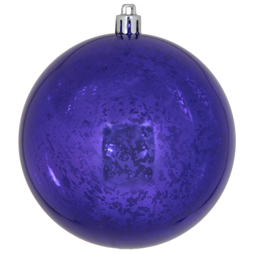 Vickerman 4” Purple Shiny Mercury Ball 6/Bag - M166366