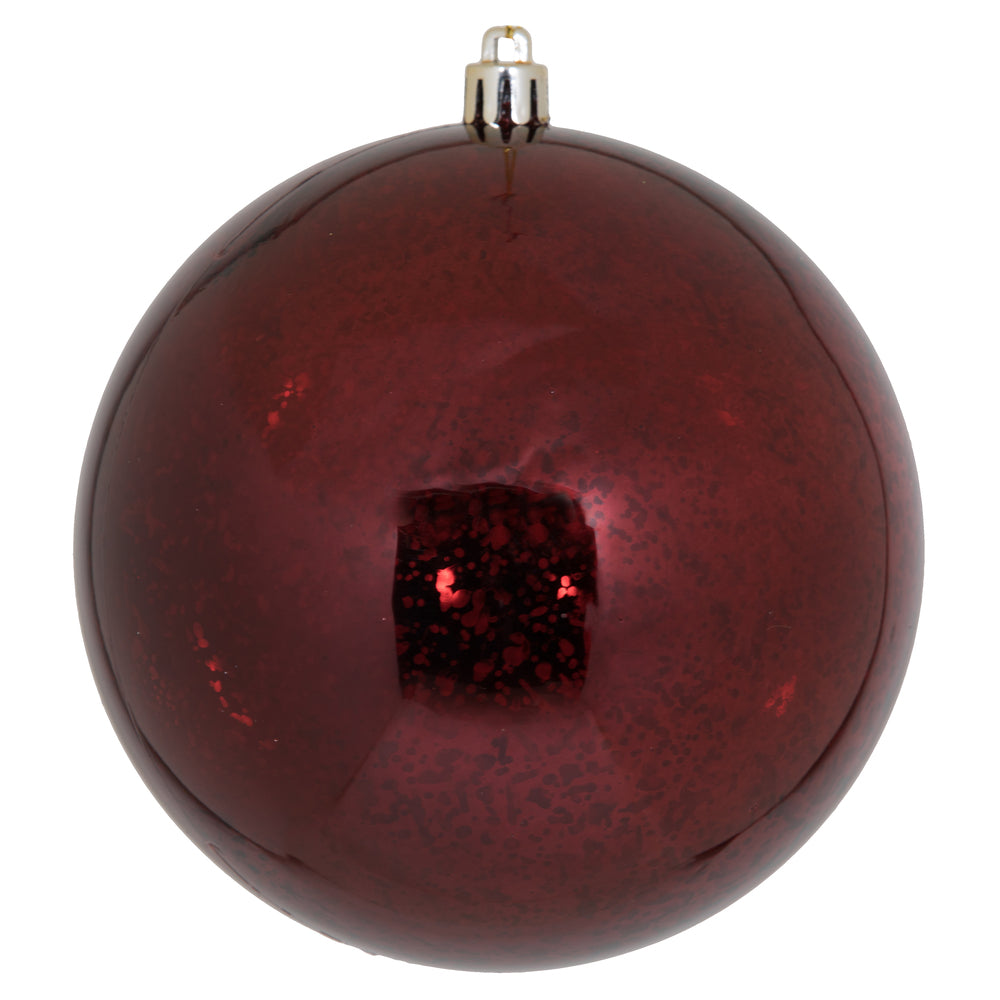 Vickerman 4.75” Burgundy Shiny Mercury Ball 4/Bag - M166465