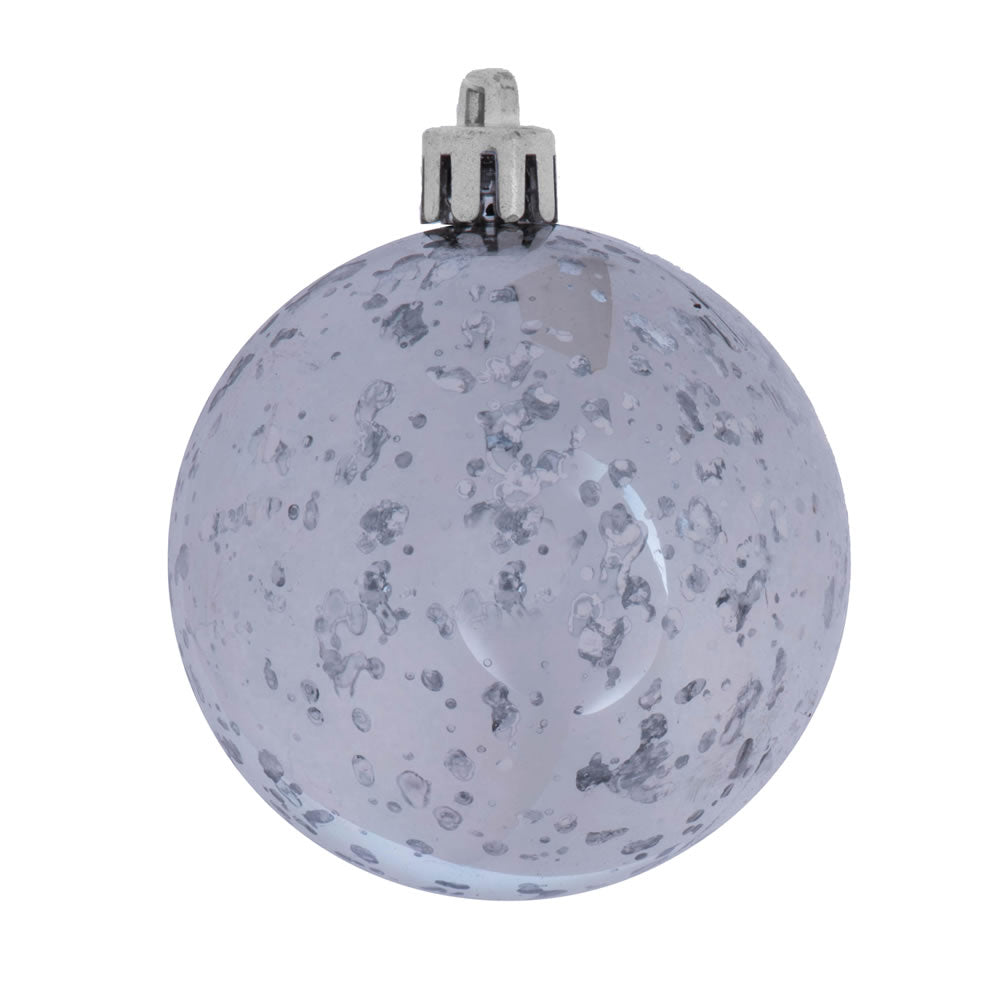 Vickerman 4.75” Pewter Shiny Mercury Ball 4/Bag - M166487