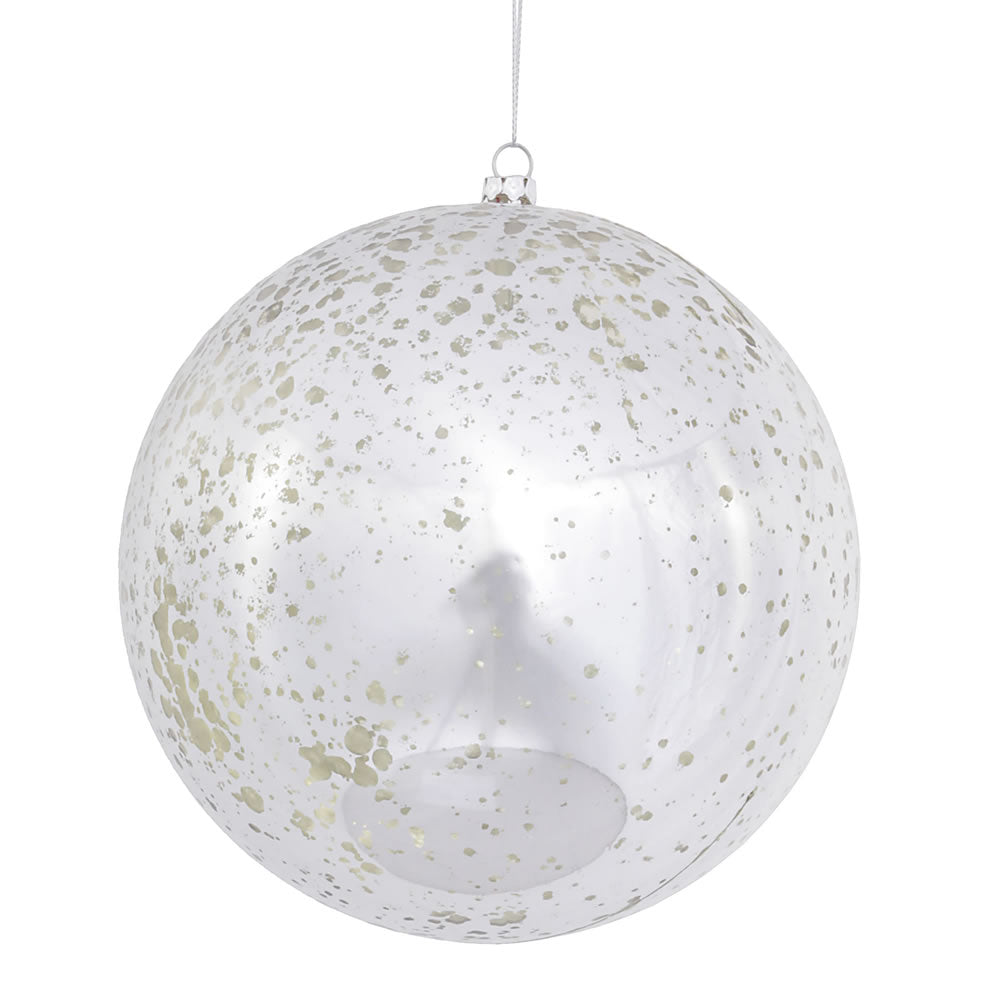 Vickerman 6″ Silver Shiny Mercury Ball 4/bag - M166507