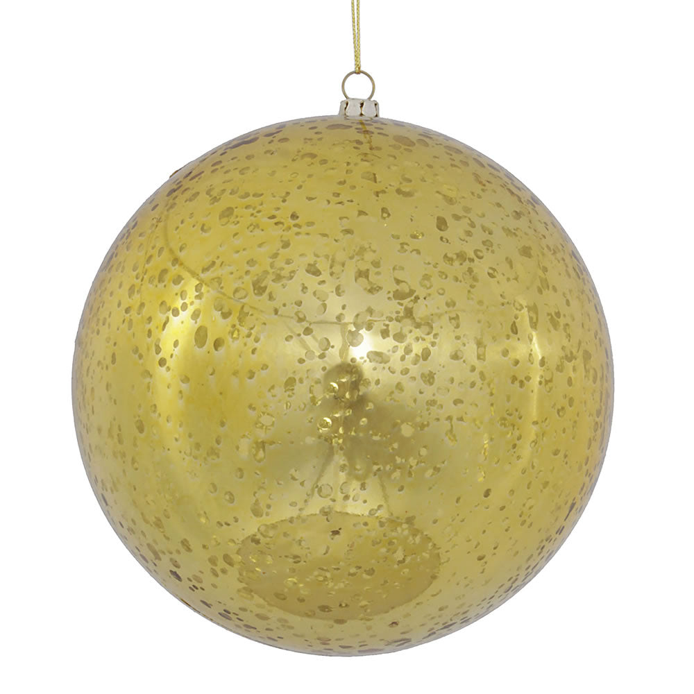 Vickerman 6″ Gold Shiny Mercury Ball 4/bag - M166508