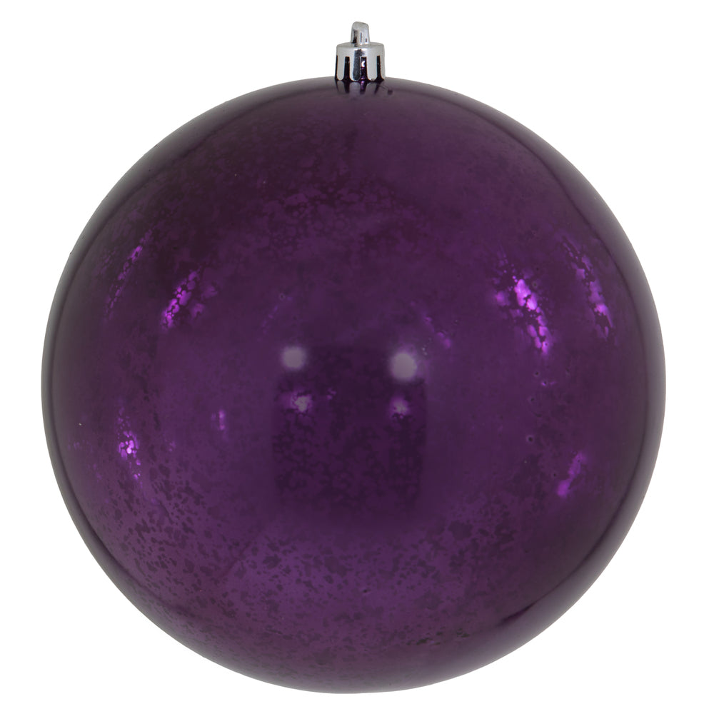 Vickerman 6”  Plum Shiny Mercury Ball 4/bag - M166526
