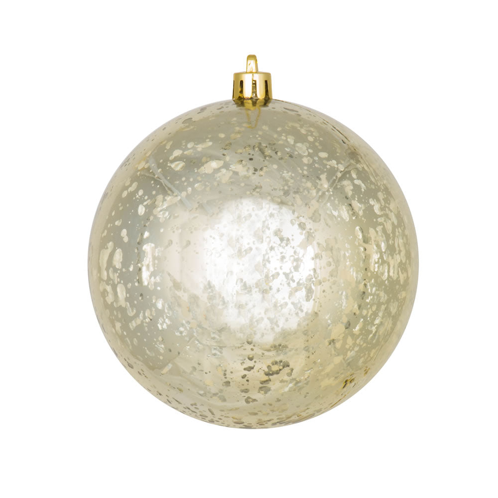 Vickerman 6″ Champagne Shiny Mercury Ball 4/bag - M166538